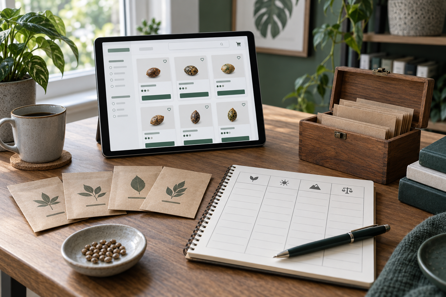 Cannabiszaden vergelijken voor Master of Seeds homepage startpunt voor informatie en aanbod